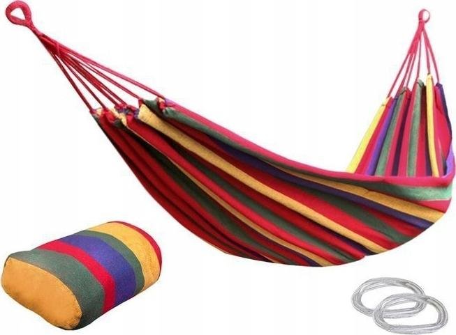 SunActive Hamak ogrodowy pojedynczy 80 x 200 cm Jednoosobowy