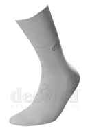 Bielizna lecznicza - JJW DeoMed Cotton Silver bawełniane bezuciskowe skarpetki zdrowotne, antybakteryjne, antyzapachowe z jonami srebra rozmiar 39-42 POPIELATE - miniaturka - grafika 1