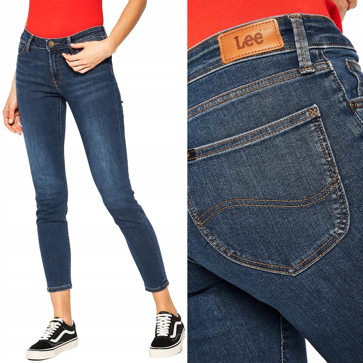 Lee SCARLETT SKINNY Dark Ulrich RURKI CIEMNY DżINS W27 L29