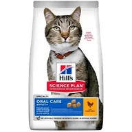 Sucha karma dla kotów - Hills SP Feline Adult Oral Care Chicken 1,5 kg - miniaturka - grafika 1