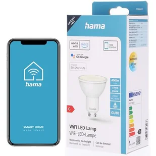 Hama WLAN reflektor LED GU10 5,5W 120° CCT - Systemy inteligentnych domów - miniaturka - grafika 1