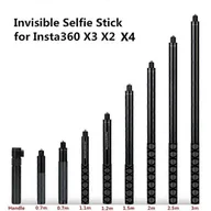 Selfie stick - Niewidoczny kijek do selfie do Insta360 X3 X2 Selfie Stick Bullet Time Bundle Uchwyt do kamery panoramicznej Insta360 X4 DJI Selfie Stick Statyw - miniaturka - grafika 1