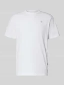 Koszulki męskie - T-shirt z wyhaftowanym logo i okrągłym dekoltem - miniaturka - grafika 1