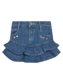 Spódnice - Guess Spódnica jeansowa K6RD00 D45E0 Niebieski Regular Fit - miniaturka - grafika 1