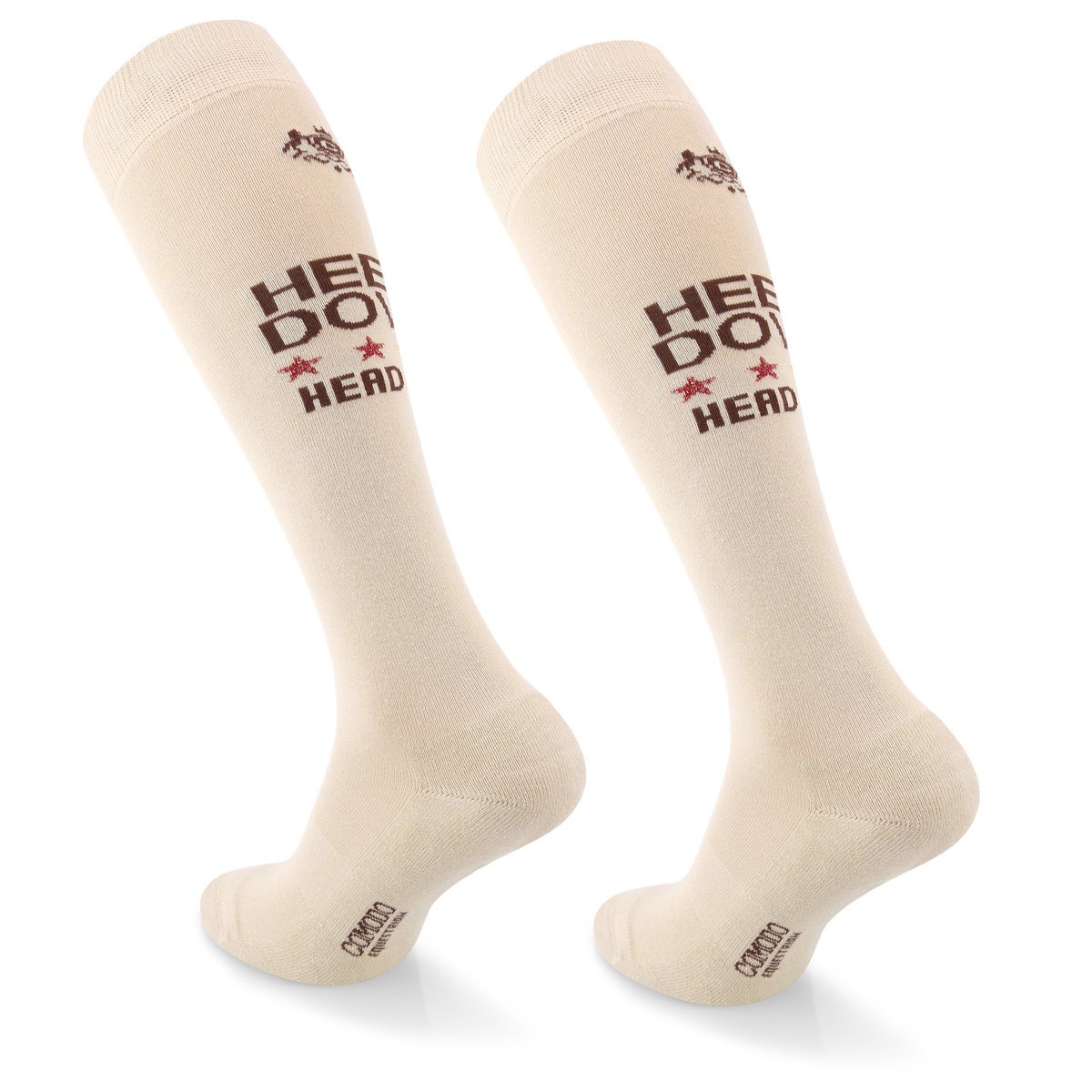 Bawełniane podkolanówki COMOODO do jazdy konnej, wygodne, cienkie, beżowe rozmiar 39-42, idealne na wiosnę i lato dla niego