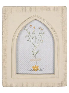 Clayre & Eef Ramka w kolorze kremowym na zdjęcia - 17 x 22 cm - Ramki na zdjęcia - miniaturka - grafika 1