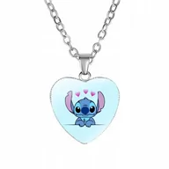 Biżuteria dla dzieci - Naszyjnik Serduszko z postacią z bajki LILO I STICH SERDUSZKA - miniaturka - grafika 1