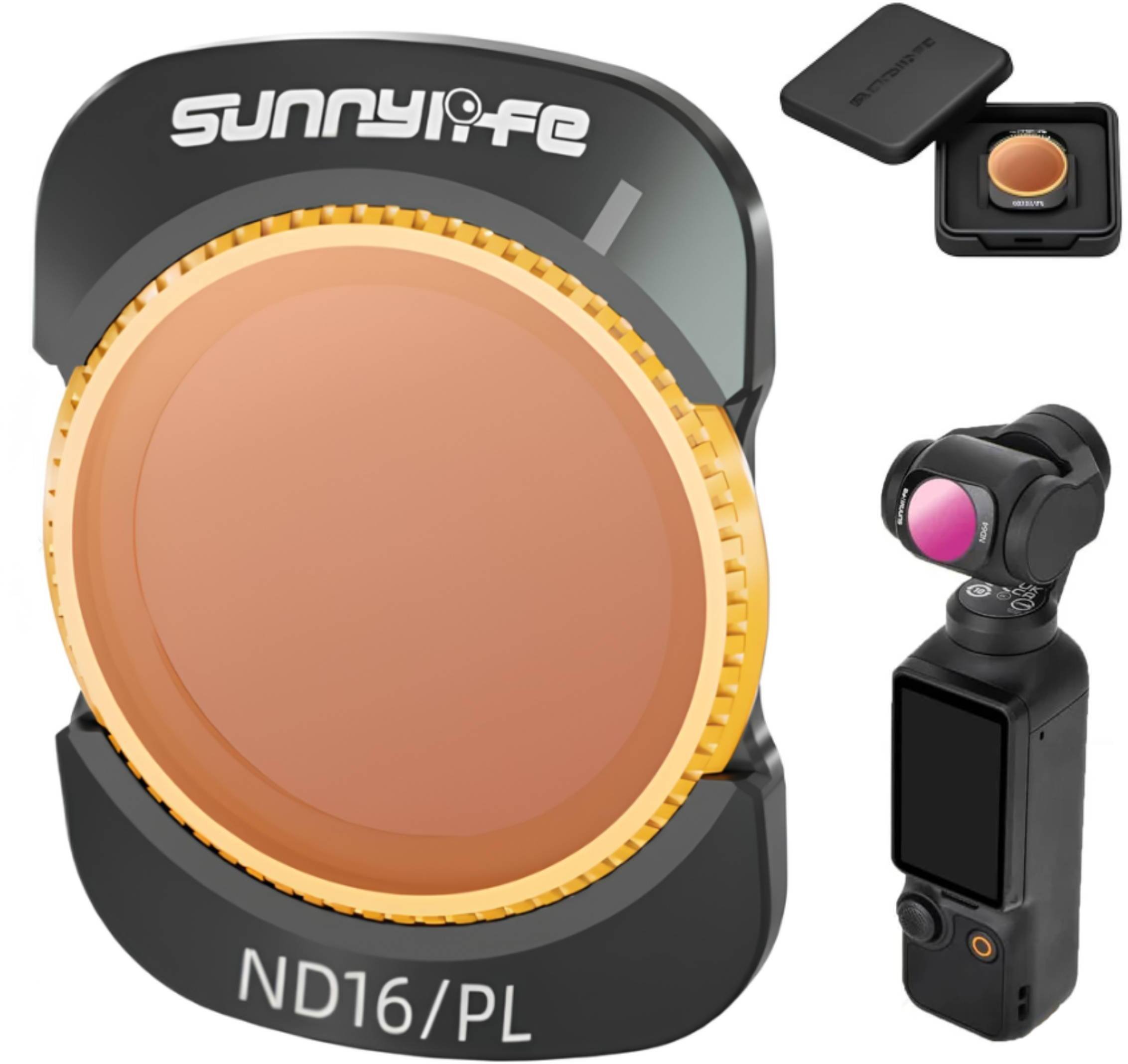 Filtr SunnyLife FILTR SZARY Z POLARYZACJA ND16/PL DO DJI OSMO POCKET 3 MAGNETYCZNY + ETUI