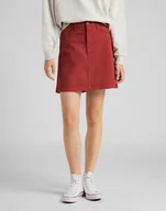 Spódnice - DAMSKA SPÓDNICA LEE A LINE ZIP SKIRT RED OCRE L38FQM38 112108160 - Lee - miniaturka - grafika 1