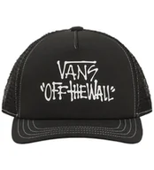 Czapki i chusty sportowe męskie - Czapka z daszkiem dziecięca VANS POP Trucker Black VN000Q1CBLK1 - miniaturka - grafika 1