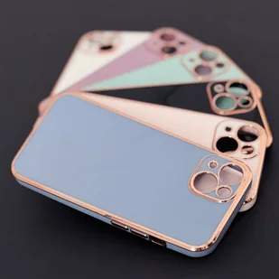 Lighting Color Case etui do iPhone 12 Pro Max żelowy pokrowiec ze złotą ramką niebieski - Etui i futerały do telefonów - miniaturka - grafika 5