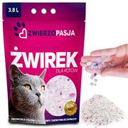 Żwirek dla kotów - Silikonowy żwirek dla kota ZWIERZOPASJA 3,8 L - miniaturka - grafika 1