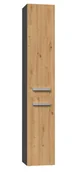 Szafki łazienkowe - Szafka łazienkowa słupek dąb artisan antracyt H1-F58 - miniaturka - grafika 1