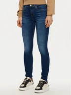 Spodnie damskie - Tommy Hilfiger Jeansy WW0WW45010 Granatowy Slim Fit - miniaturka - grafika 1