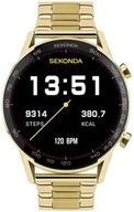 Smartwatch - Sekonda 30227 Active Plus Smart Watch Złoty - miniaturka - grafika 1