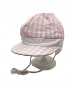 Czapki dla dzieci - Czapka dziecięca wiosenna Doll z troczkami i daszkiem Uv 47 - miniaturka - grafika 1
