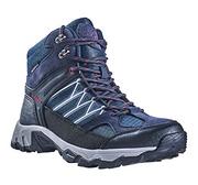 Buty trekkingowe męskie - Black Crevice Męskie buty trekkingowe High, wodoodporne, niebieskie/czerwone, rozmiar 42 - miniaturka - grafika 1