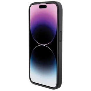 Etui BMW Leather Seats Pattern na iPhone 15 Pro - czarne - Etui i futerały do telefonów - miniaturka - grafika 2