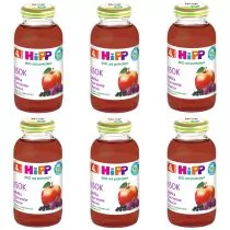 Hipp Sok 100% jabłka czerwone owoce po 4. miesiącu zestaw 6 x 200 ml Bio - Soki i herbatki dla dzieci - miniaturka - grafika 1