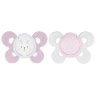 Smoczki uspokajające - Chicco Artsana Physio Comfort smoczek do uspokajania różowy 0m+ - miniaturka - grafika 1