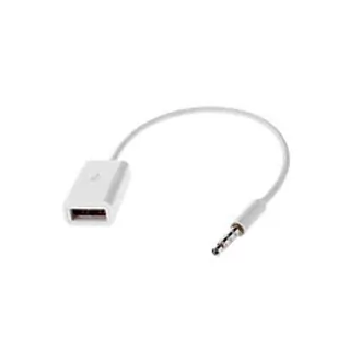 MicroConnect Kabel USB 3.5mm Jack USB-A Biały AUDUSBFW - Kable USB - miniaturka - grafika 2