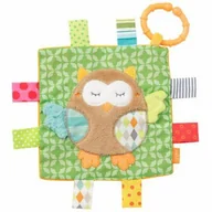 Zabawki sensoryczne - Zawieszka szmatka sensoryczna sowa z kolekcji śpiący las #T1 - miniaturka - grafika 1