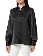 Bluzki damskie - YAS Damska bluzka Yaspella Ls Shirt S. Noos, czarny, S - miniaturka - grafika 1