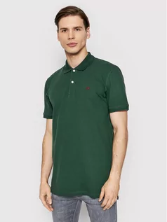 Koszulki męskie - Selected Homme Polo Aze 16082840 Zielony Regular Fit - grafika 1