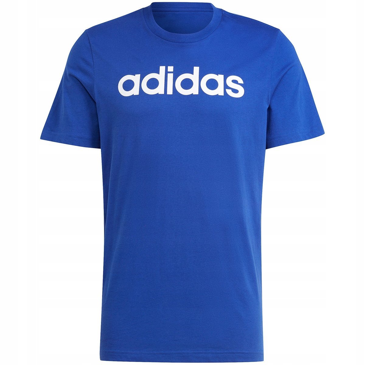 Koszulka męska adidas Essentials Single Jersey Linear Embroidered Logo nieb