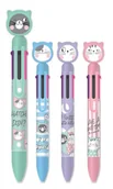 Długopisy - Długopis automatyczny 6-kolorowy So Many Cats 0,7mm M&G - miniaturka - grafika 1