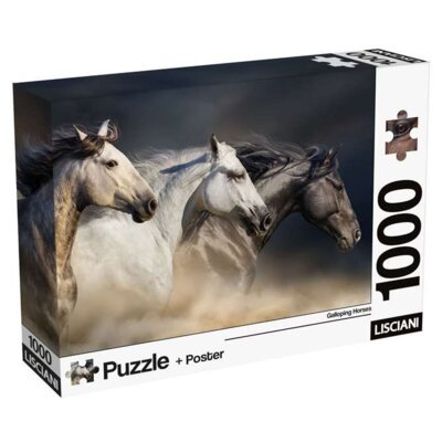 Puzzle LISCIANI Adults Konie w Galopie 304-120543 (1000 elementów)