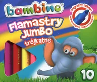 Flamastry - St. Majewski St. Spółka Akcyjna Sp.k. St. flamastry trójkątne, Jumbo, Bambino, 10 kolorów - miniaturka - grafika 1
