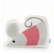 Kołdry i poduszki dla dzieci - Poduszka bawełniana Mr. Fox Mouse, 40x30 cm - miniaturka - grafika 1