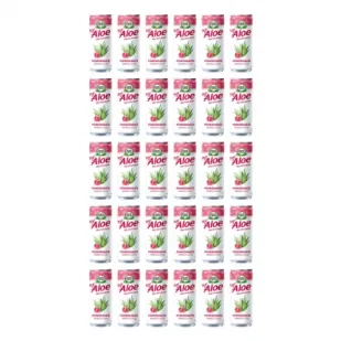 Pure Plus Napój z aloesem Aloe Vera Drink Granat Zgrzewka 30 x 240 ml - Soki i napoje niegazowane - miniaturka - grafika 1