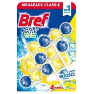 Środki do WC - Henkel Bref Power Aktiv Lemon Zawieszka do muszli WC 3 x 50 g (HAN03687) - miniaturka - grafika 1