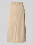 Spódnice - Spódnica chino midi z mieszanki bawełny i lyocellu - miniaturka - grafika 1