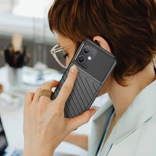 Thunder Case etui Xiaomi Poco X5 5G / Redmi Note 12 5G silikonowy pancerny pokrowiec czarne - Etui i futerały do telefonów - miniaturka - grafika 7