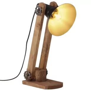 vidaXL Lampa stołowa, 25 W, czarna, 23x13x52 cm, E27 - Lampy ogrodowe - miniaturka - grafika 1