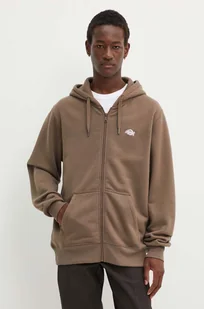 Dickies bluza SUMMERDALE ZIP THROUGH męska kolor brązowy z kapturem gładka DK0A4YQA - Bluzy męskie - miniaturka - grafika 1