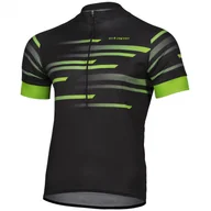 Bluzy sportowe męskie - Męska koszulka kolarska Etape Energy Rozmiar: M / Kolor: czarny/zielony - miniaturka - grafika 1