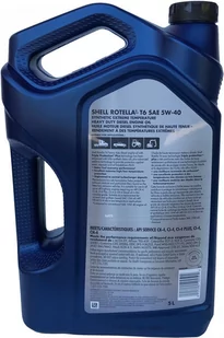 Olej 5W-40 SHELL ROTELLA T6 API SERVICE CJ-4 CK4 CK-4 CK4 CI-4 PLUS CI4 CH4 CH-4 Turbo Diesel z DPF MS-10902 68001332PB - Silnik - akcesoria - miniaturka - grafika 3