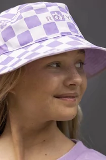 Czapki dla dzieci - Roxy kapelusz bawełniany dziecięcy kolor fioletowy bawełniany - grafika 1