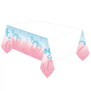 Amscan Obrus Boy or Girl$36 na Baby Shower - 120 x 180 cm - 1 szt. 9911335 - Baby shower i roczek - miniaturka - grafika 1