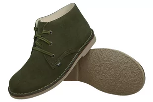 Kultowe Trzewiki OTMĘT 102AP Khaki Zielony Welur nieocieplane - Moda i Uroda OUTLET - miniaturka - grafika 3