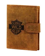 Portfele - Portfel Męski Skórzany ALWAYS WILD Skóra Licowa Duży Pionowy Z Zapięciem RFID AW-N4L-GHD/5404 BRĄZOWY 13 x 10 x 2 [cm] - miniaturka - grafika 1