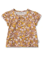 Kaftaniki dla niemowląt - Sanetta Kidswear Koszulka w kolorze jasnobrązowo-żółtym - miniaturka - grafika 1