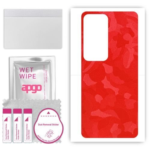 folia naklejka skórka strukturalna na TYŁ do Vivo S18 Pro - Moro Camo Czerwony - apgo SKINS