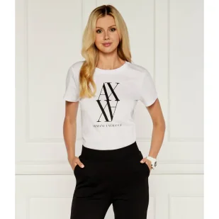 Armani Exchange T-shirt | Regular Fit - Koszulki i topy damskie - miniaturka - grafika 1