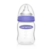 Butelki dla niemowląt - Lansinoh Butelka do karmienia 160ml + 6 wkładek laktacyjnych i 5 chusteczek pielęgnacyjnych GRATIS! - miniaturka - grafika 1