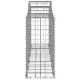 vidaXL Kosze gabionowe, 12 szt, 300x50x100/120cm, galwanizowane żelazo - Ogrodzenia - miniaturka - grafika 6